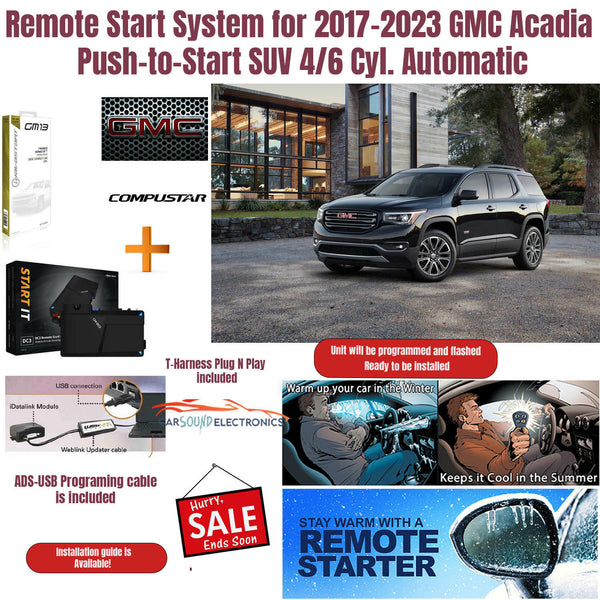 2017 gmc deals acadia remote start