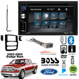 Fits Dodge Ram 2002-05 Double-DIN, DVD Player 6.2