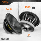 PRV Audio 12W1600 12" Woofer Loudspeaker