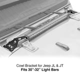 XK Glow XK-BRC-COWL-JL1 Cowl Light Bar Bracket for Jeep Gladiator JT & Wrangler JL