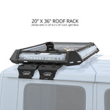 XK Glow XK-RR-JP-2211 360 Roof Rack Kit for Light Bars