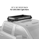 XK Glow XK-RR-UV-2211 360 Roof Rack Kit for Light Bars