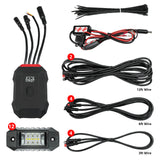 XK Glow AP-ROCK-ADV XKalpha RGBW LED Rock Light Kit with Color Chasing | App-controlled