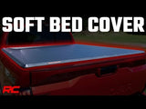 Rough Country Soft Tri-Fold Truck Bed Cover, Truck Tonneau Covers for Chevy Silverado 2500HD/GMC Sierra 2500HD (2020-2024) - Weather-Resistant Truck Bed Cover, Soft Tri-Fold Tonneau Cover - 41120690