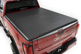 Rough Country Soft Tri-Fold Truck Bed Cover, Truck Tonneau Covers for Chevy Silverado 2500HD/GMC Sierra 2500HD (2020-2024) - Weather-Resistant Truck Bed Cover, Soft Tri-Fold Tonneau Cover - 41120690