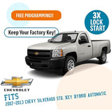 Plug N Play Remote Start System for 2007-2013 Chevy Silverado Std. Key Hybrid Automatic