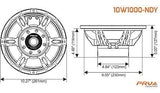 PRV Audio 10W1000-NDY 10" Woofer Loudspeaker