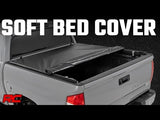 Rough Country Soft Roll-Up Truck Bed Cover, Truck Tonneau Covers for Chevy Silverado 1500 / GMC Sierra 1500 (2014-2018) - 5'9 Weather-Resistant Truck Bed Cover, Soft Roll-Up Tonneau Cover - 42119551