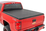 Rough Country Soft Roll-Up Truck Bed Cover, Truck Tonneau Covers for Chevy Silverado 1500 / GMC Sierra 1500 (2014-2018) - 5'9 Weather-Resistant Truck Bed Cover, Soft Roll-Up Tonneau Cover - 42119551