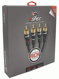 T-SPEC - V16 Series 4 Channel Rca Audio Cables - 17 Feet,V16 Series Audio Cables (V16RCA-174)