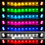 XK Glow XK041005-W Interior + Underglow LED Accent Light Kit | 12 Piece Single Color