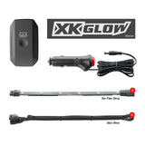 XK Glow KS-Car-Mini Underglow + Interior LED Accent Light Kits for Cars | XKchrome Smartphone App