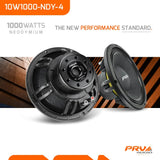 PRV Audio 10W1000-NDY-4 10" Woofer Loudspeaker