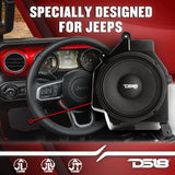 DS18 JP6 Plug and Play Dash Speakers Enclosure Pods Including 6.5" Neodymium Speakers