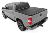 Rough Country Soft Roll-Up Truck Bed Cover, Truck Tonneau Covers for Toyota Tundra (2007-2021) - 5'7 Weather-Resistant Toyota Tundra Bed Cover, Soft Roll-Up Tundra Bed Cover - 42419550