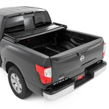 Rough Country 41816550A Soft Tri-Fold Bed Cover 5'7" Bed | Nissan Titan 2WD/4WD (17-24)