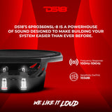 DS18 6PRO360NSL-8 6.5" Slim Professional Midrange Speaker With Neodymium Magnet