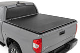 Rough Country Soft Roll-Up Truck Bed Cover, Truck Tonneau Covers for Toyota Tundra (2007-2021) - 5'7 Weather-Resistant Toyota Tundra Bed Cover, Soft Roll-Up Tundra Bed Cover - 42419550