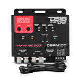 DS18 DBPM100 Digital Bass Processor, 2 Channel Preamp Input/Output, Subsonic Filter, Digital Bass Restoration, Bass Booster, Remote Level Control w/Clip LED, Fully Adjustable Bass Processor