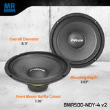 PRV Audio 8MR500-NDY-4 v2 8" Neodymium Midrange Loudspeaker