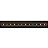 Heise HE-R335-BLK 3528 Red/Black Light Strip with Black Base - 3 Meter, 60 LED, Bulk