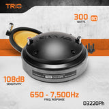 PRV Audio D3220Ph 2" Exit Midrange Compression Driver