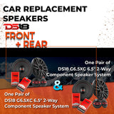 Car Speaker Replacement fits 2001-2001 for Audi allroad quattro