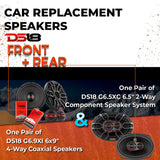 Car Speaker Replacement fits 1996-1999 for Plymouth Breeze
