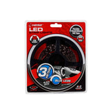 Heise H-B350-BLK 5050 Blue/Black Light Strip with Black Base - 3 Meter, 60 LED