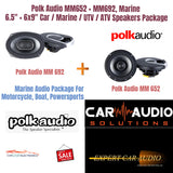 Polk Audio MM652 + MM692, Marine 6.5" + 6x9" Car / Marine / UTV / ATV Speakers