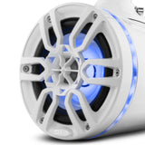 DS18 NXL-X6TP/WH NXL 6.5" Marine and Powersports Towers LED RGB Lights 100 Watts Rms -White