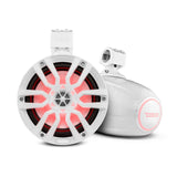 DS18 NXL-X8TP/BK NXL 8" Marine Water Resistant Wakeboard Tower Speakers with Integrated RGB LED Lights 375 Watts