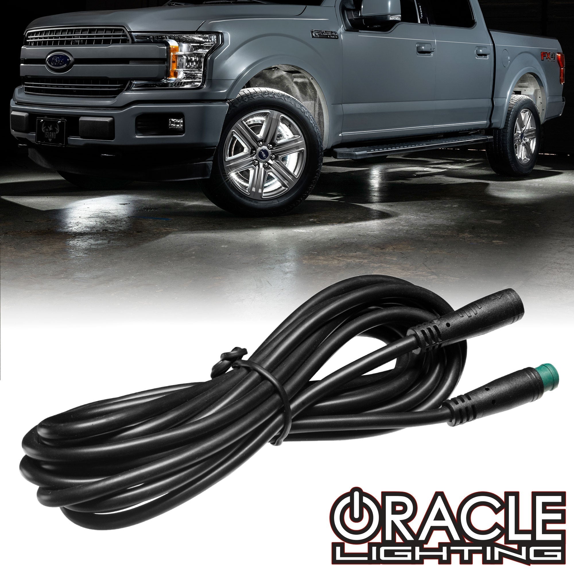 Oracle Lighting 1725-504 - 10ft ColorSHIFT RGB+W Rock Light & Wheel Ring Extension Cable -