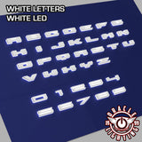 Oracle Lighting 3140-R-001 - Universal Illuminated LED Letter Badges - White LED - Individual - Matte White R