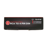 iBeam TE-RT4P Commercial RCA to 4-Pin Din Adapter Cable