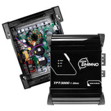 Timpano Audio TPT-3000 1 Ohm 3000 Watts Car Audio Amplifier Fullrange  1 Channel Compact 12 volts Monoblock Fullrange Class D Car Amp
