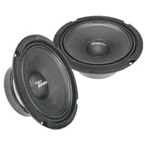 Timpano Audio TPT-M6-4 Midrange 6.5" Shallow Car Speaker 400 Watts Max Peak Power ( PAIR ) 4 Ohm OEM Replacement