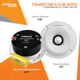 PRV Audio TW400Ti-Nd-4 SLIM WHITE White Shallow Neodymium Tweeter