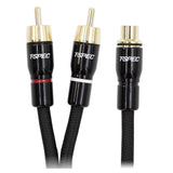 T-SPEC V16RCA-Y1 V16 Series RCA Audio Cables - 1 Female 2 Males