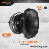 PRV Audio WG2000Py SLIM 2" Exit Mids & Highs Compression Driver With Horn
