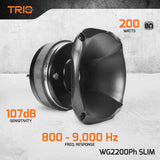 PRV Audio WG2200Ph SLIM 2" Exit Midrange Compression Driver With Horn