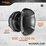 PRV Audio WG2500Py SLIM 2" Exit Mids & Highs Compression Driver With Horn
