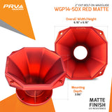 PRV Audio WGP14-50X RED MATTE Compact Profile Waveguide