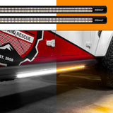 XK Glow XK041022 48/60inch White+Amber Running Board Step LED Light Bar with Turn Signal