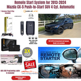 Remote Start System for 2013-2024 Mazda CX-5 Push-to-Start SUV 4 Cyl. Automatic + ADS-USB Programming cable