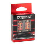 XK Glow XK-FT31-W 2pc White Festoon Bulbs 31/36/39/42mm