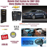 Remote Start System for 2007-2013 Chevy Malibu Std. Key Automatic