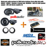 Motorcycle audio package speakers ,Amplifier, install parts for Harley Davidson  Bike