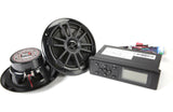 MB Quart MDR2.0S2B Marine Audio Bundle - Receiver & 6.5" Black Speakers