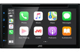 JVC KW-V66BT 6.8" Double-DIN CD/DVD Multimedia Receiver with Bluetooth, Apple CarPlay, Android Auto + Backup Camera